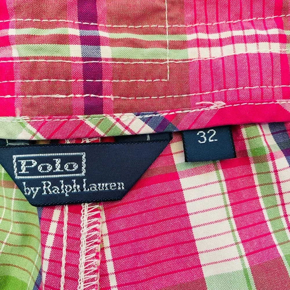 Polo Ralph Lauren Mens Plaid Pink Beach Swim Board Shorts Bathing Suit Trunks - Picture 6 of 8